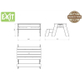 EXIT Aksent Zand-, Water- en Picknicktafel (1 bankje) Deluxe 