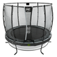 Trampoline EXIT Elegant Premium ø253cm avec filet de sécurité Deluxe - noir