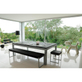 Aramith Fusion Bank Leder/Alu 4 Personen B/B