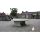 Heblad Tafeltennistafel Beton Naturel Rond