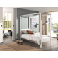 Hemelbed Roos 90x200 - Wit