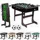 NORTH Durham Voetbaltafel Zwart Foldy