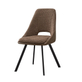 Interiax Chaise de salle à manger Ada Bouclé Sand Back PU Brown