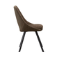 Interiax Chaise de salle à manger Ada Bouclé Sand Back PU Brown