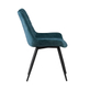 Interiax Eetkamerstoel Alix Fluweel Blauw