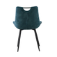 Interiax Eetkamerstoel Alix Fluweel Blauw