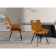 Interiax Chaise de salle à manger Alix Velvet Gold