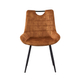 Interiax Chaise de salle à manger Alix Velvet Gold