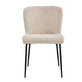 Interiax Eetkamerstoel Flo BouclÃ© Beige