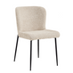 Interiax Eetkamerstoel Flo BouclÃ© Beige