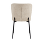Interiax Eetkamerstoel Flo BouclÃ© Beige