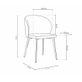 Interiax Eetkamerstoel Livia Stof Beige