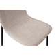 Interiax Chaise de salle à manger Mona Bouclé Beige