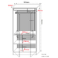 Interiax Opbergkast - Kledingkast 'Lucas' - 2 Deuren, 1 Hanger & 2 Legplanken | Wit | 184x80x52 cm