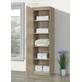 Interiax Opbergkast - Kledingkast 'Lucas' - 1 Deur & 4 Legplanken | Sonoma Eik | 184x50x42 cm