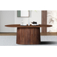 Interiax Eettafel 'Camille' Ovaal 200 cm - Mangohout Bruin - 200x100x76 cm