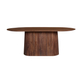Interiax Eettafel 'Camille' Ovaal 200 cm - Mangohout Bruin - 200x100x76 cm