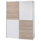 Interiax Wardrobe 'Emma' - Armoire à portes coulissantes avec 2 cintres et 2 étagères | Sonoma Oak | 195x170x57.5 cm