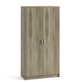 Interiax Opbergkast - Kledingkast 'Aurora' – 2 Deuren & 4 Legplanken | Sonoma Eik | 148x72x36 cm