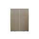 Interiax Kledingkast 'Mila' – 4 Deuren, 1 Hanger & 6 Legplanken | Wit | 183x160x52cm