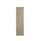 Interiax Kledingkast 'Mila' – 4 Deuren, 1 Hanger & 6 Legplanken | Sonoma Eik | 183x160x52cm