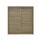 Interiax Kledingkast 'Mila' – Sonoma Eik Schuifdeurkast met 1 Hanger & 4 Legplanken | 197.5x182.5x52.5 cm