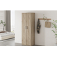 Interiax Opbergkast - Kledingkast 'Mila' - 2 Deuren & 4 Legplanken | Sonoma Eik | 180x60x42 cm