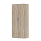 Interiax Opbergkast - Kledingkast 'Mila' - 2 Deuren & 4 Legplanken | Sonoma Eik | 180x80x42 cm