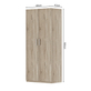 Interiax Opbergkast - Kledingkast 'Mila' - 2 Deuren & 4 Legplanken | Sonoma Eik | 180x80x42 cm