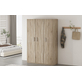Interiax Opbergkast - Kledingkast 'Mila' - 3 Deuren & 8 Legplanken | Sonoma Eik | 180x120x42 cm