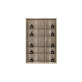 Interiax Opbergkast - Kledingkast 'Mila' - 3 Deuren & 8 Legplanken | Sonoma Eik | 180x120x42 cm