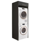 Interiax WASHWALL 'Mary' Armoire pour lave-linge Anthracite - Armoire pour sèche-linge - Avec armoire de rangement - 200x67.5x67.5 cm