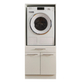 Interiax WASHWALL 'Mary' Armoire murale pour lave-linge ou sèche-linge Blanc - Avec 1 tiroir pour panier à linge et 1 compartiment de rangement avec 2 portes - Armoire pour lave-linge - 162x67.5x67.5 cm