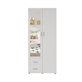 Interiax Kledingkast 'Lena' – 2 Deuren, 2 Lades, 1 Hanger, Spiegel & 1 Legplank | Wit | 185x80x52cm