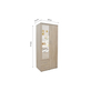 Interiax Kledingkast 'Lena' – 2 Deuren, 2 Lades, 1 Hanger, Spiegel & 1 Legplank | Sonoma Eik | 185x80x52cm