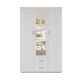 Interiax Kledingkast 'Lena' – 3 Deuren, 2 Lades, 1 Hanger, Spiegel & 4 Legplank | Wit | 185x120x52cm