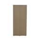 Interiax Kledingkast 'Lena' – 3 Deuren, 2 Lades, 1 Hanger, Spiegel & 4 Legplank | Wit | 185x120x52cm