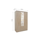 Interiax Kledingkast 'Lena' – 3 Deuren, 2 Lades, 1 Hanger, Spiegel & 4 Legplank | Sonoma Eik | 185x120x52cm