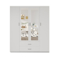 Interiax Kledingkast 'Lena' – 4 Deuren, 2 Lades, 1 Hanger, 2 Spiegels & 7 Legplanken | Wit | 185x160x52cm