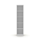 Interiax Opbergkast - Kledingkast 'Mila' - 1 Deur & 4 Legplanken | Wit | 180x40x42 cm