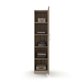 Interiax Opbergkast - Kledingkast 'Mila' - 1 Deur & 4 Legplanken | Sonoma Eik | 180x40x42 cm