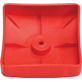 Kunststof afdekdop voor palen - vierkant 90 mm - rood