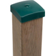 Kunststof afdekdop voor palen - vierkant 90 mm - rood