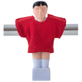 Kicker Shirts Voetbalpop Neutraal Rood