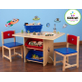 Kidkraft Tafel en 2 Stoelen met Sterren en Bakken in Primaire Kleuren