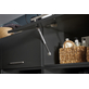 Interiax WASHWALL 'Mary' Wasmachine Bovenkast Antraciet - Met 1 Klepdeur Met Pomp- 38x67.5x67.5 cm