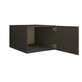 Interiax WASHWALL 'Mary' Wasmachine Bovenkast Antraciet - Met 1 openslaande deur- 38x50x67.5 cm