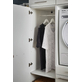 Interiax WASHWALL 'Mary' Wasmachine Opbergkast Wit - Met 3 Legplanken - 162x50x67.5 cm