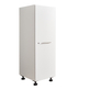 Interiax WASHWALL 'Mary' Wasmachine Opbergkast Wit - Met 3 Legplanken - 162x50x67.5 cm