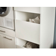 Interiax WASHWALL 'Mary' Armoire à panier à linge pour machine à laver Blanc - Armoire de tri de linge - 162x50x67.5 cm